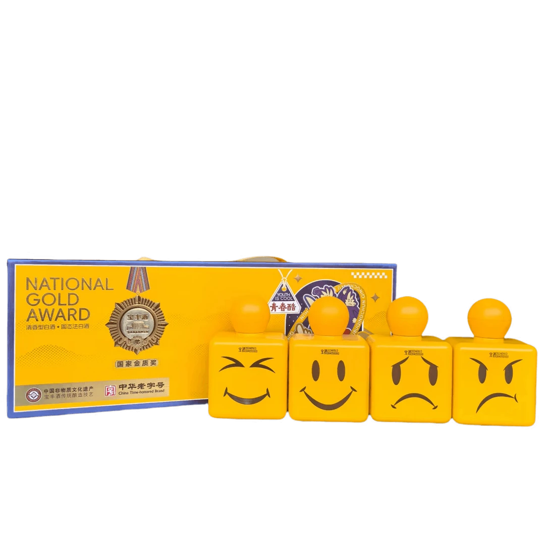 宝丰牌清香型非遗文创礼品纯粮酿造小酒50度125ml×4瓶50度125ml×4