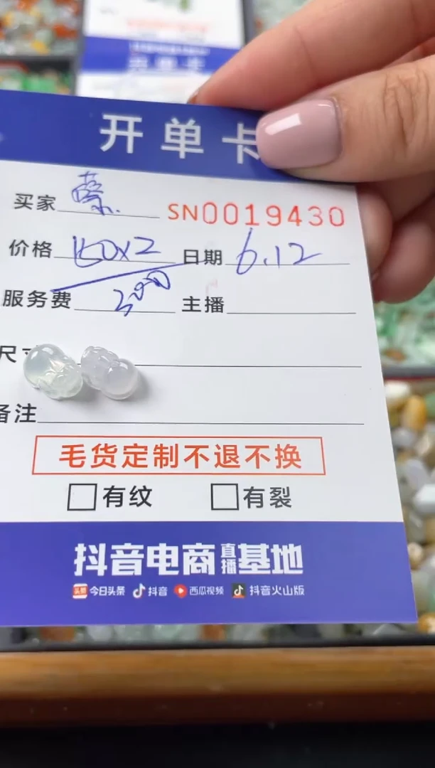 翡翠未镶嵌颈饰00019430