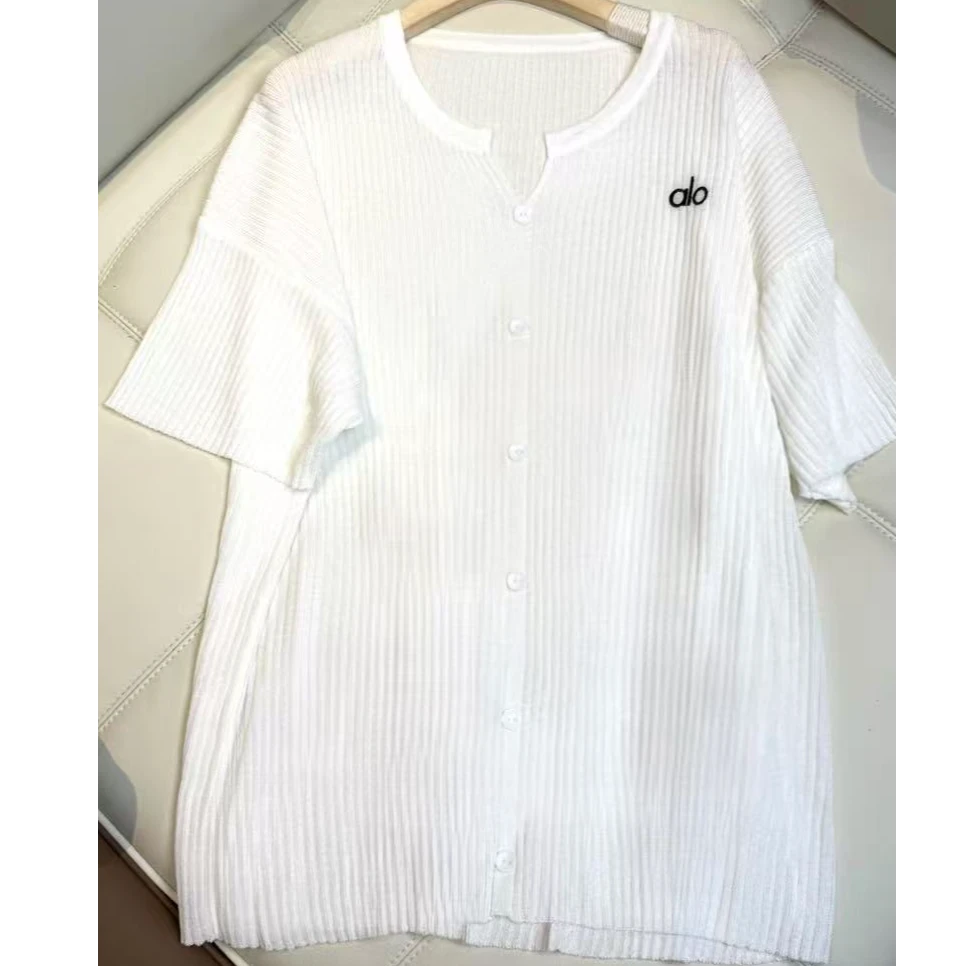 [麦霓严选]2025新款韩版宽松圆领刺绣短袖针织9255