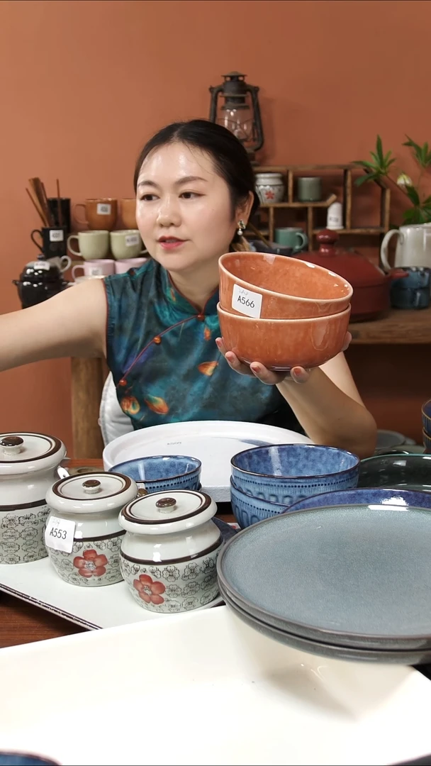 陶瓷A566陶瓷碗2件套微瑕