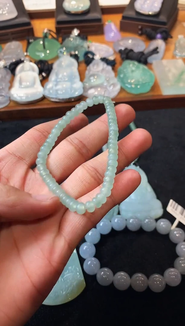 未镶嵌定制翡翠一**海  4048毛货不退不换