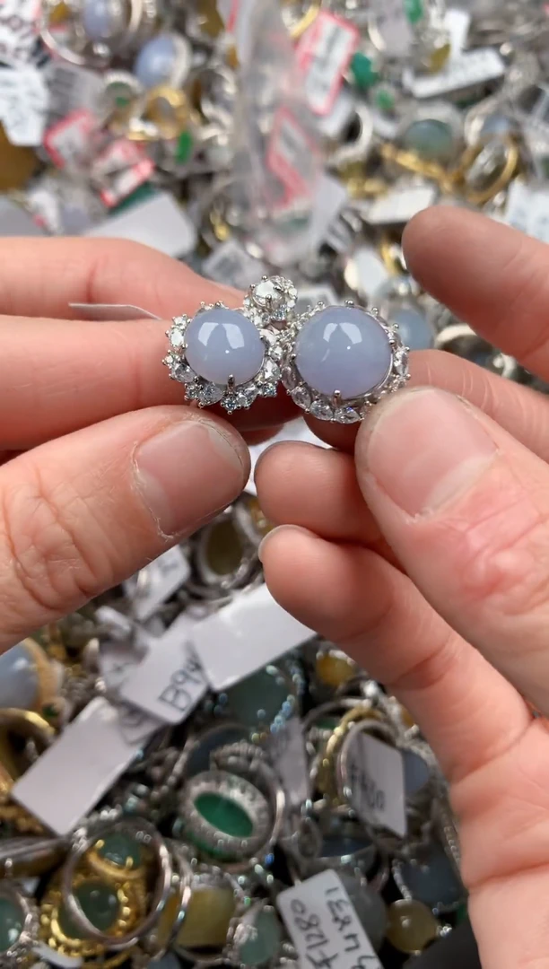 银S925镶嵌戒指翡翠555    10