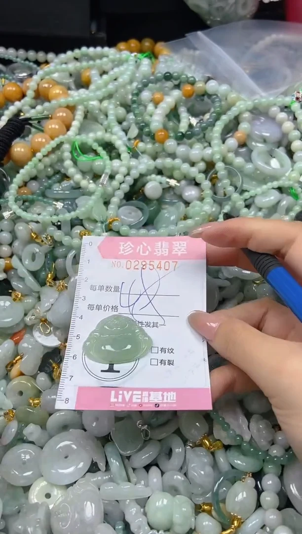 翡翠未镶嵌颈饰闪购0295407