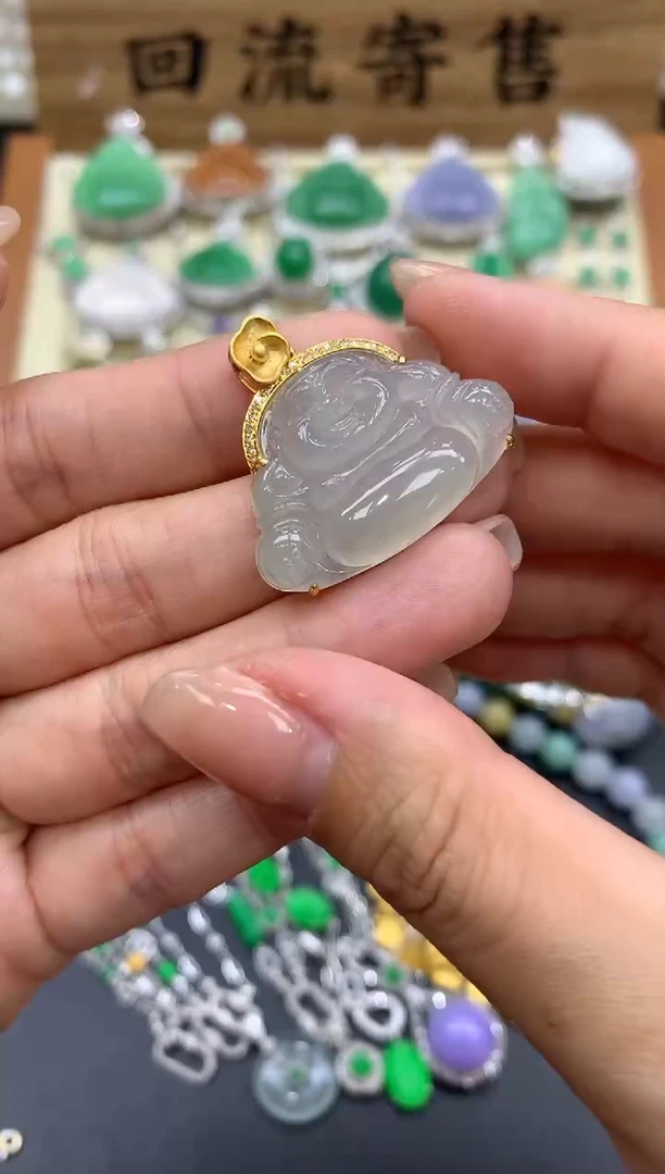 【闪购商品】翡翠颈饰18K金镶嵌310-中国好珍宝