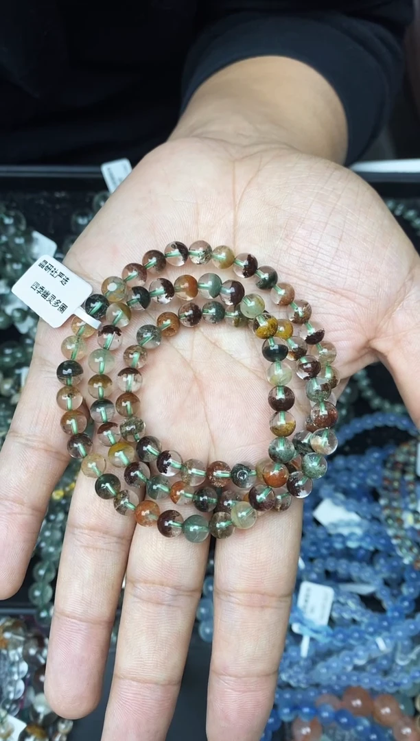 未镶嵌手链水晶小****儿四季多圈6+