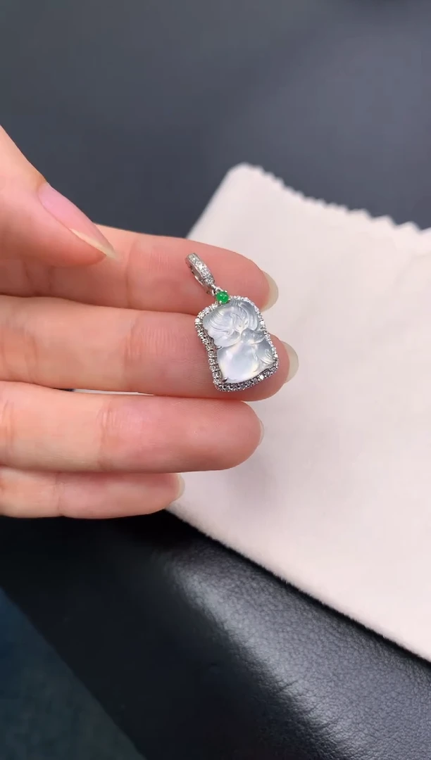 定制翡翠18K金镶嵌模式推广期48小时鉴赏期