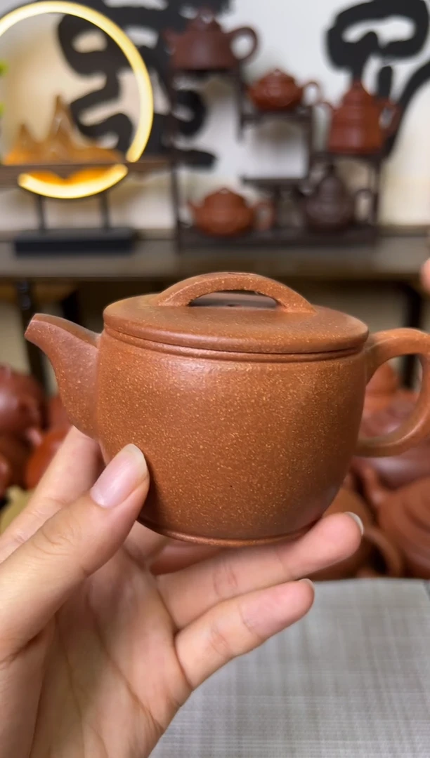 茶壶段泥独壶黄降坡汉瓦壶150CC