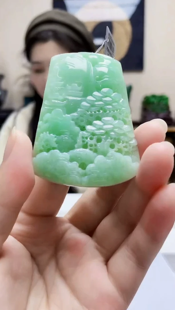 未镶嵌定制翡翠吊坠56