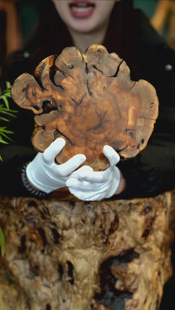 木雷击枣木底座