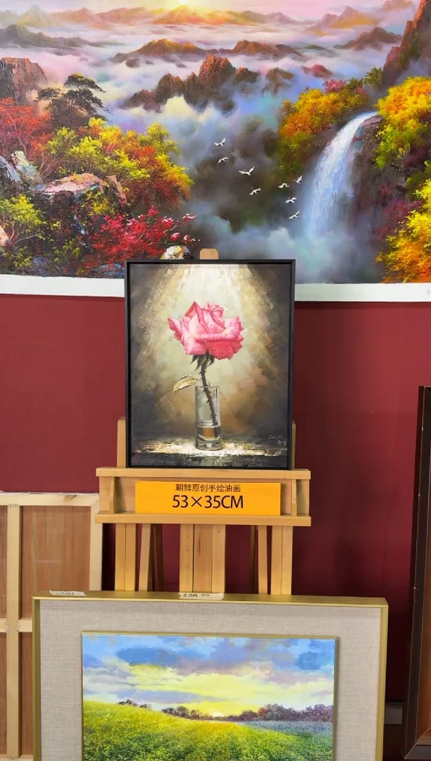 油画【10号】朝鲜原创纯手绘孤品油画丨顺丰包邮