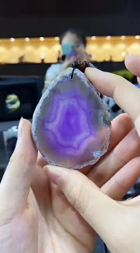 未镶嵌颈饰玛瑙/玉髓紫**雾玛瑙