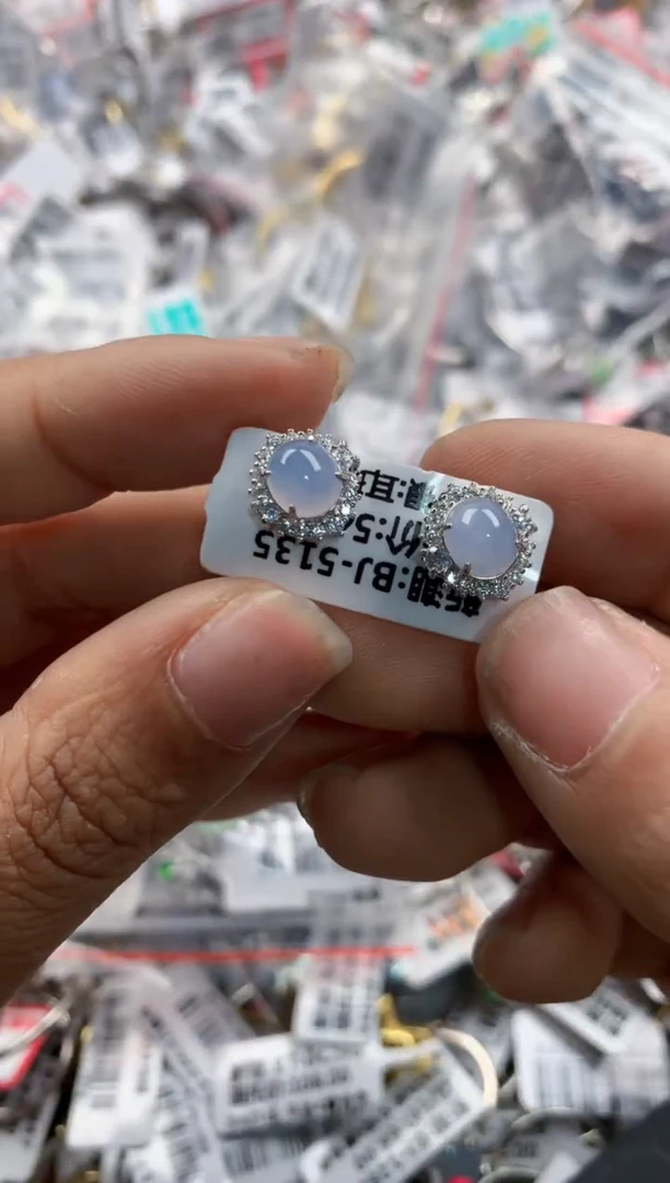 银S925镶嵌戒指翡翠12     1