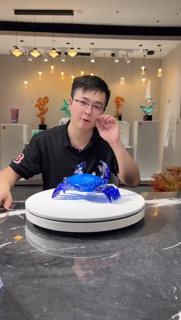 摆件巴比特美学-蓝色螃蟹