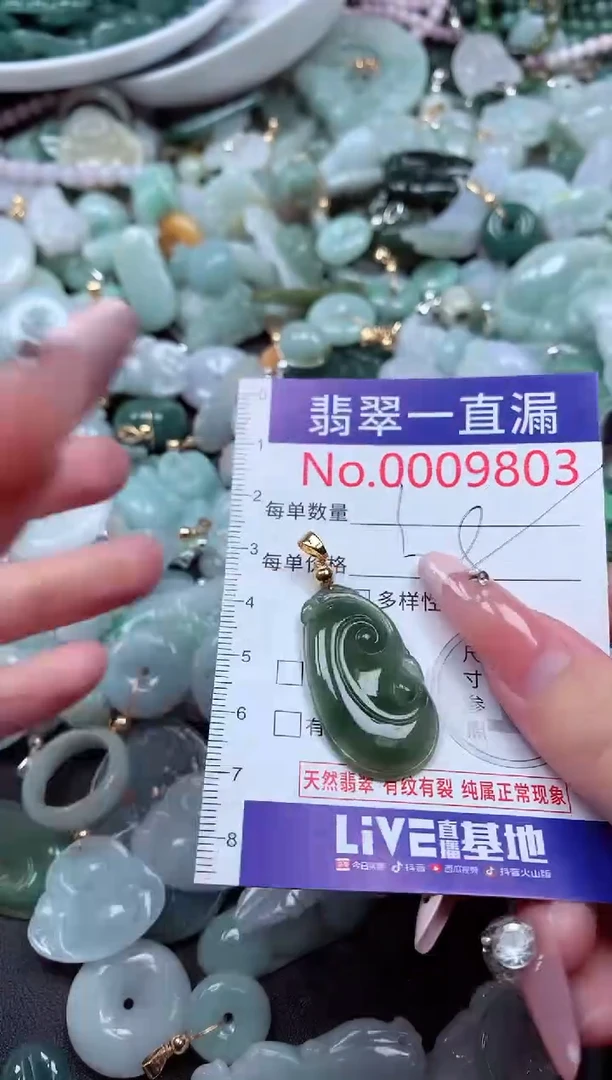 翡翠未镶嵌吊坠(不含链)9803