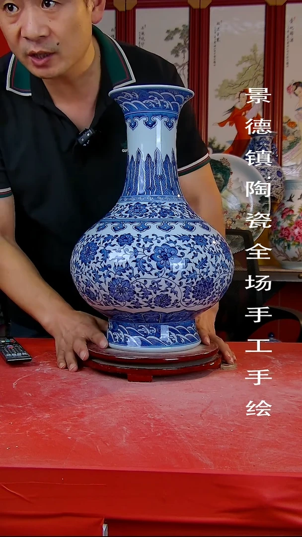 摆件手景德镇陶瓷 全场手工绘