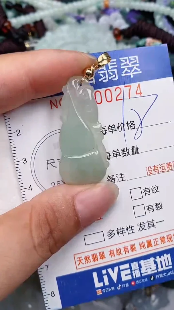 翡翠未镶嵌颈饰...0000274