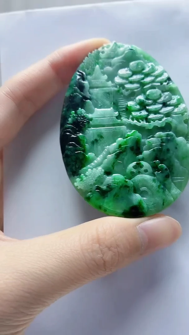 未镶嵌定制翡翠5145zm-毛货挂件111