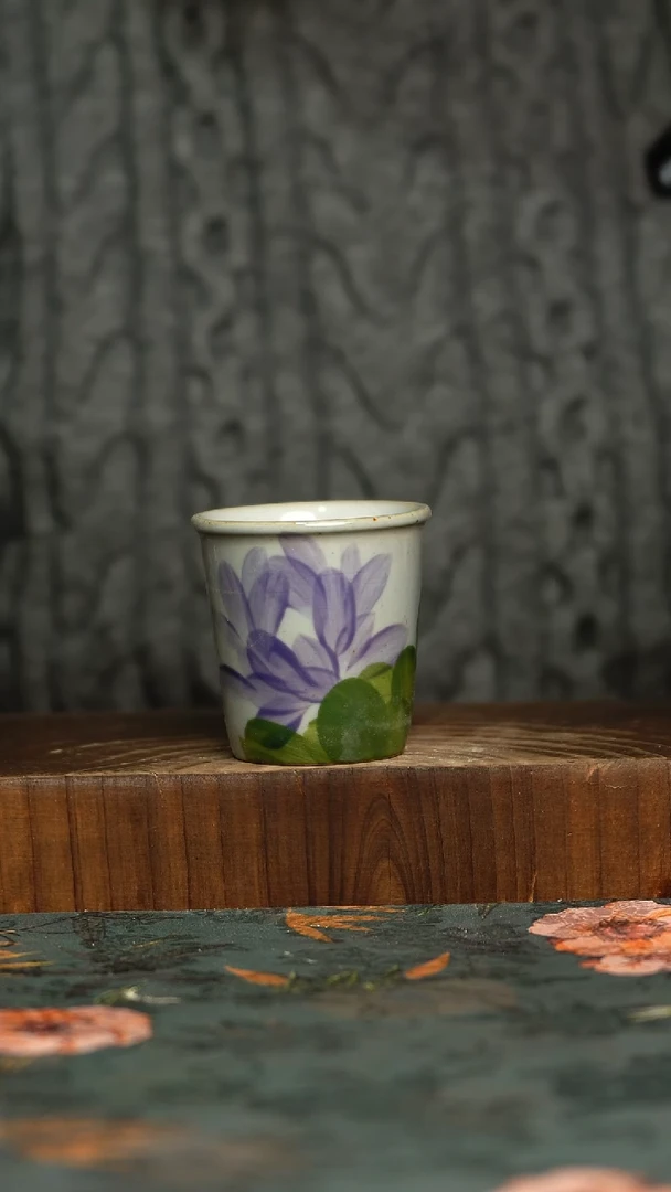 杯釉下彩手工手绘同款陶器
