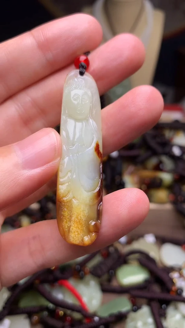 颈饰未镶嵌和田玉新疆料青海料清水和田玉吊坠