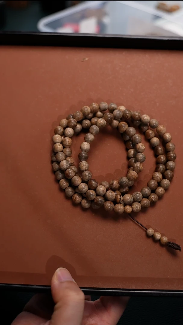 沉香手串【蒙】CL676-11芽庄黑棋天然沉香多样性发一