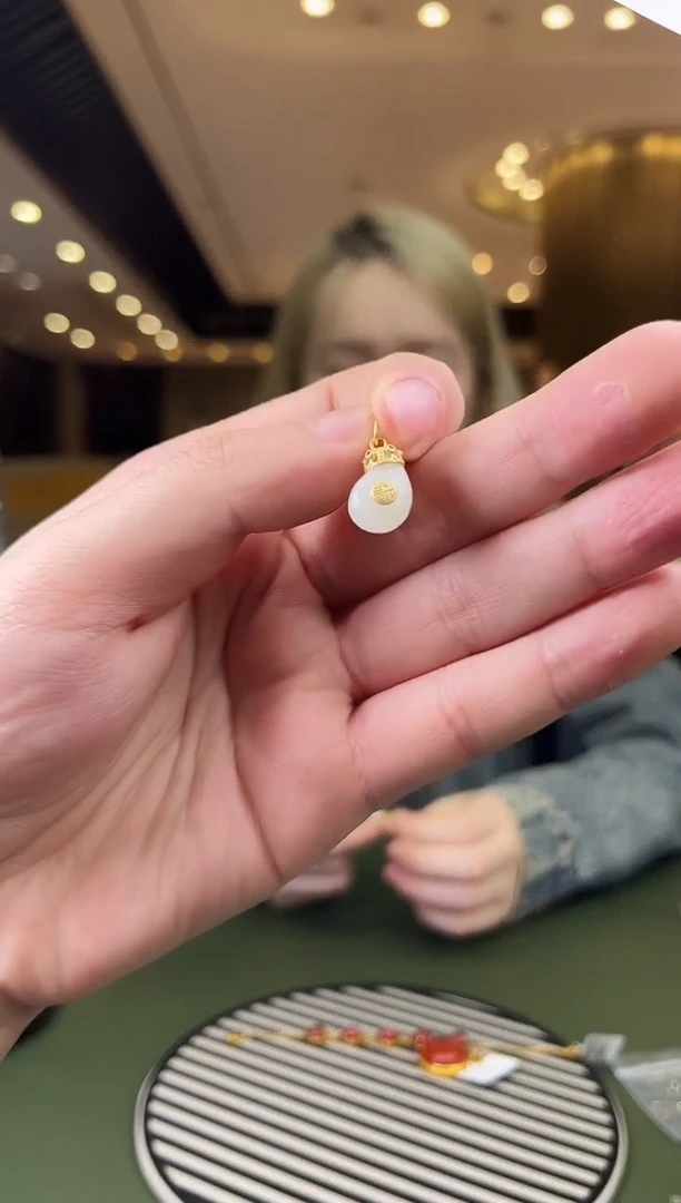 【闪购商品】和田玉颈饰银S925镶嵌SH2032 多样性发其一