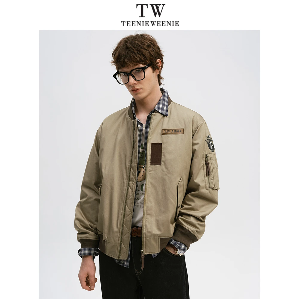 Teenie Weenie小熊男装棒球服夹克美式潮流牌休闲外套TNJP25DC14R