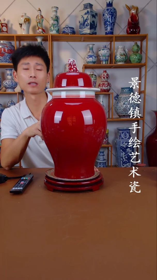 摆件景德镇手工手绘陶瓷摆件58