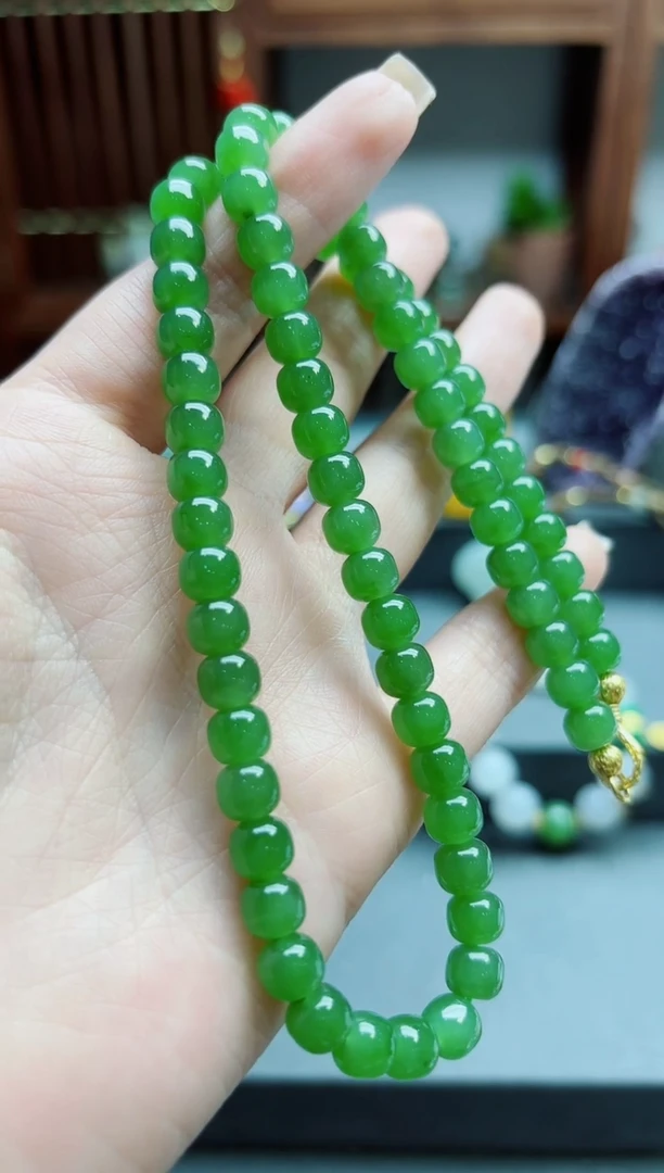 和田玉未镶嵌颈饰碧玉老型项链XEZB