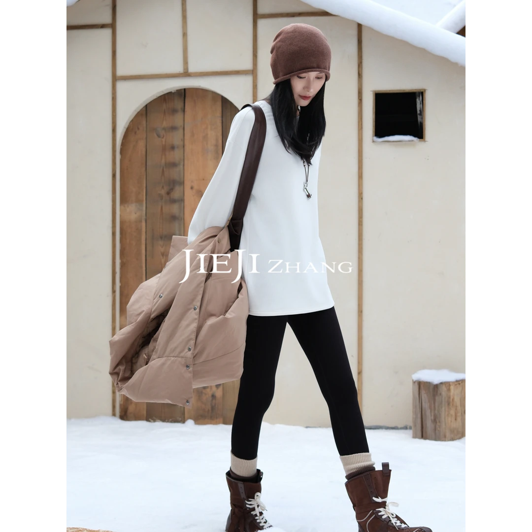 【JIEJI ZHANG】老钱风秋季通勤内搭休闲打底裤350981