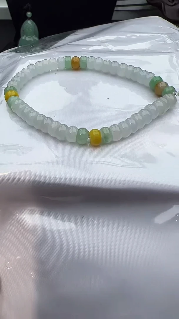 未镶嵌手串翡翠算盘珠手串