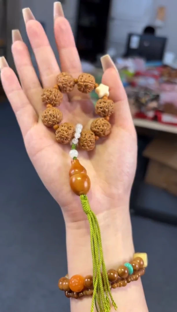 吊坠菩提根/象牙果 金刚星星手捻