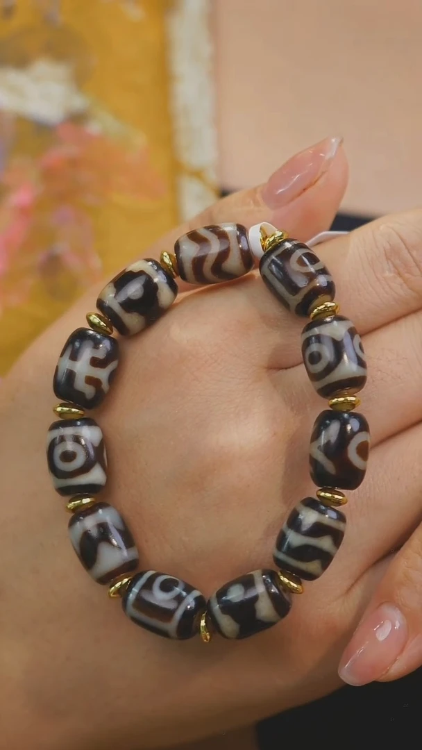 玛瑙/玉髓手串未镶嵌多样性发其一