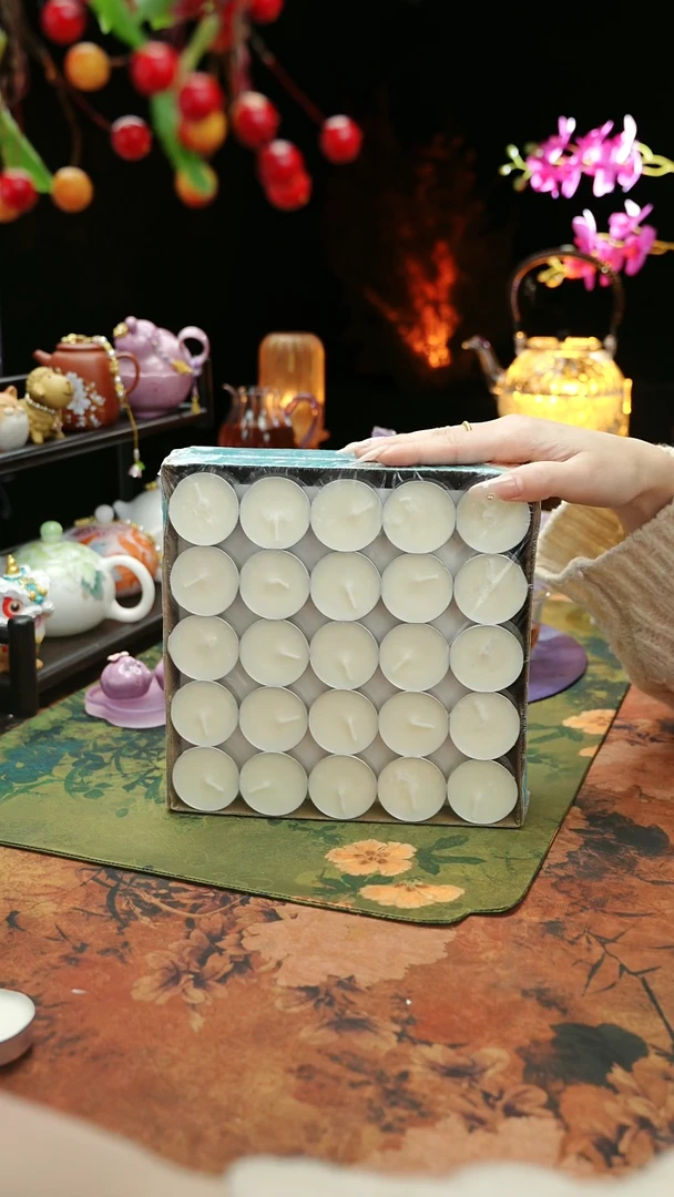 【闪购商品】植物蜡烛4小时100颗茶蜡烛