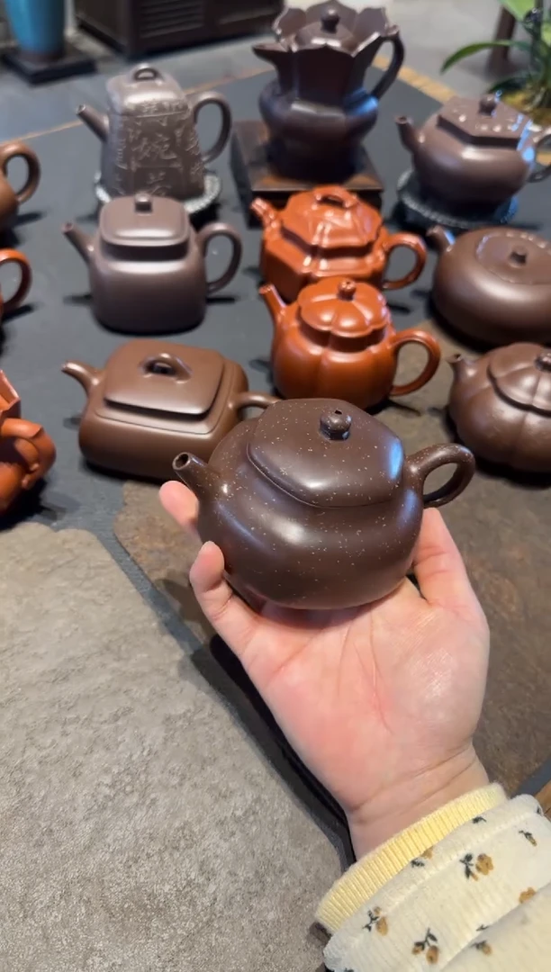 【闪购商品】紫砂茶壶六方静乐 铺砂