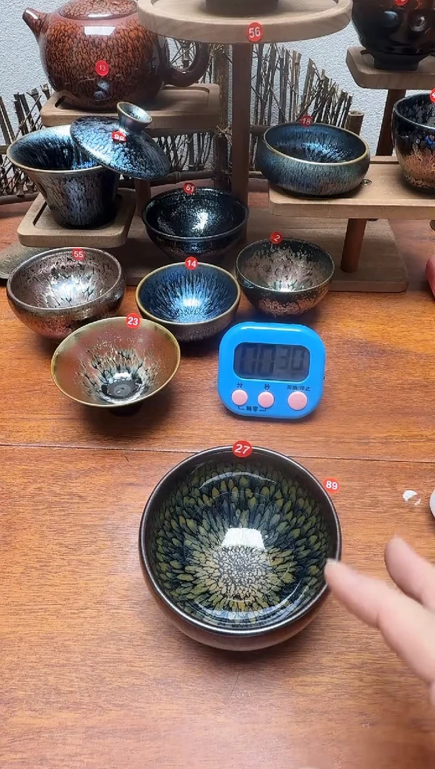 茶盏八*27号建盏工匠茶器