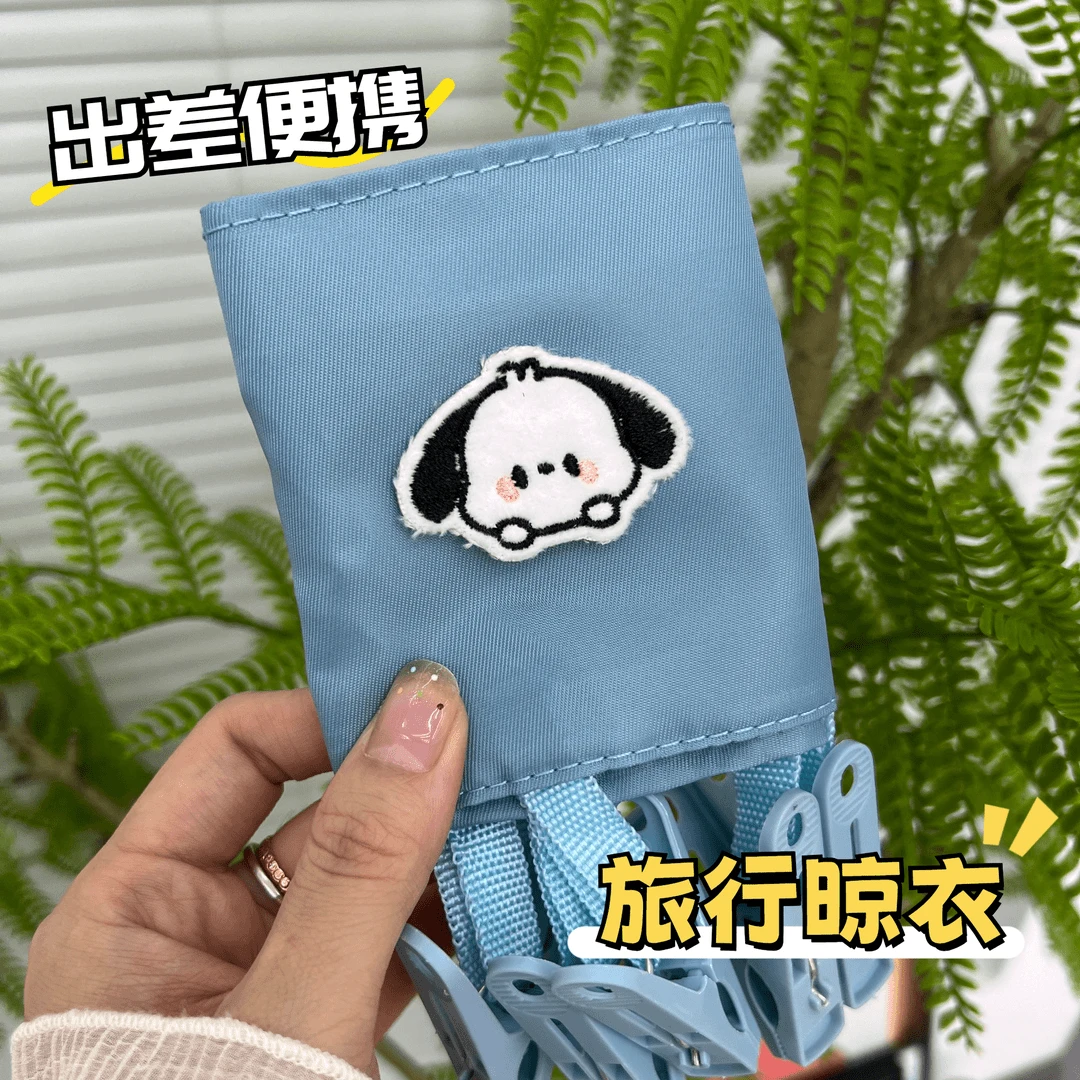 【出行必备】可折叠布艺便携衣架旅行家用夹子旅游出差酒店衣架神器