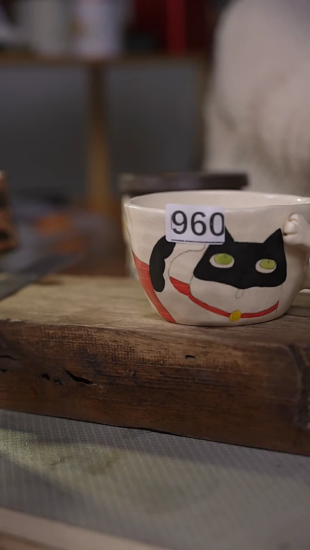 【闪购商品】瓷片福利！设计师款手绘咖啡杯