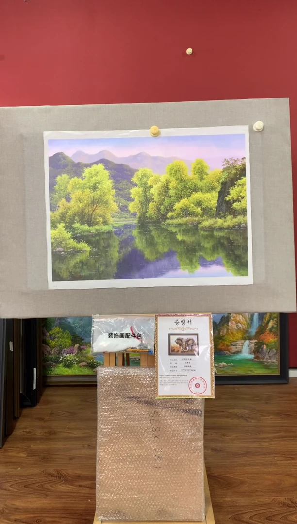 油画【36号】朝鲜原创手绘油画【功勋Ⅰ级画家丨孤品佳作】【顺丰包邮】