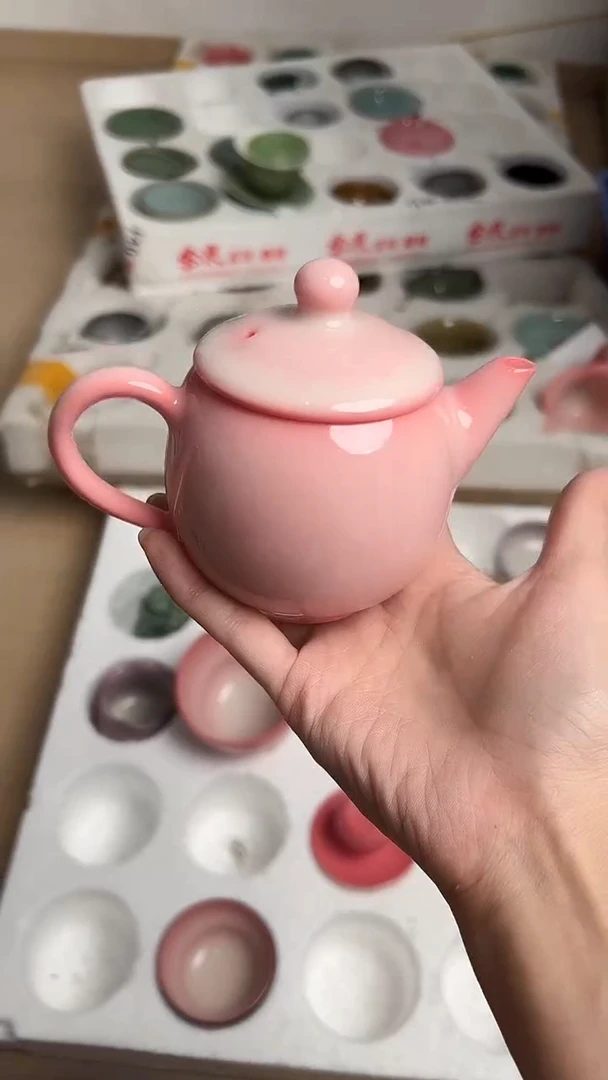 龙泉云间青瓷小米茶器