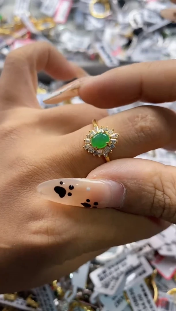 翡翠戒指银S925镶嵌110000   9
