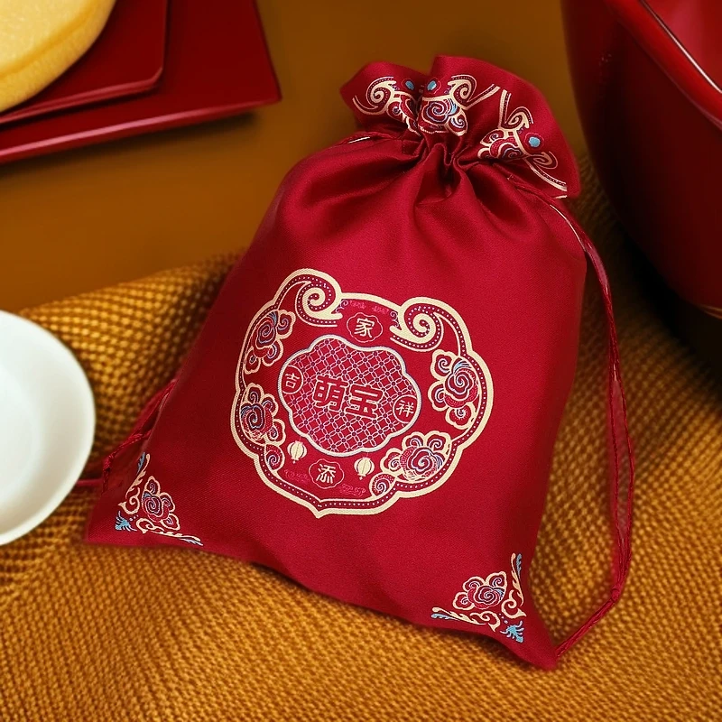 满月喜糖袋子宝宝出生喜糖礼盒生孩子报喜礼袋家有萌宝回礼伴手礼