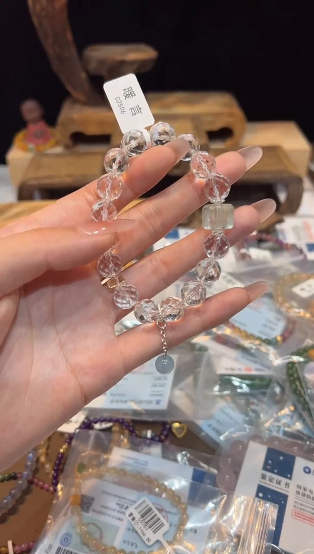水晶手链未镶嵌手饰@@
