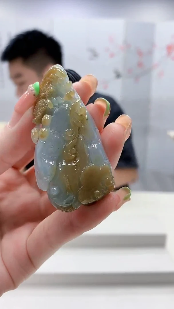 未镶嵌定制翡翠5028ry-毛货挂件39