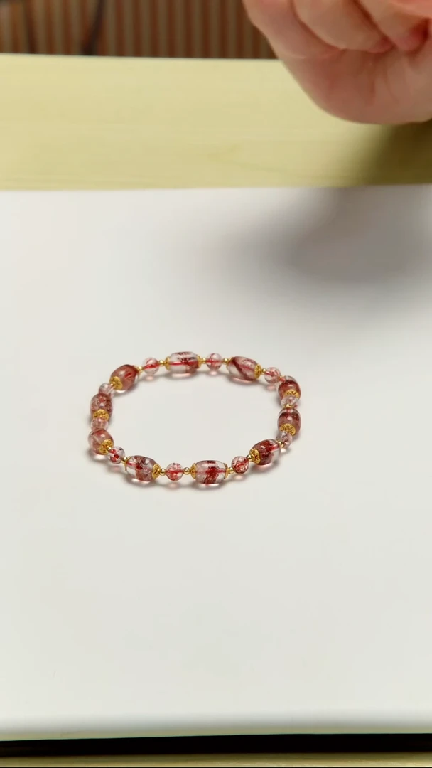 未镶嵌手串水晶超七设计款手串  多样性发一