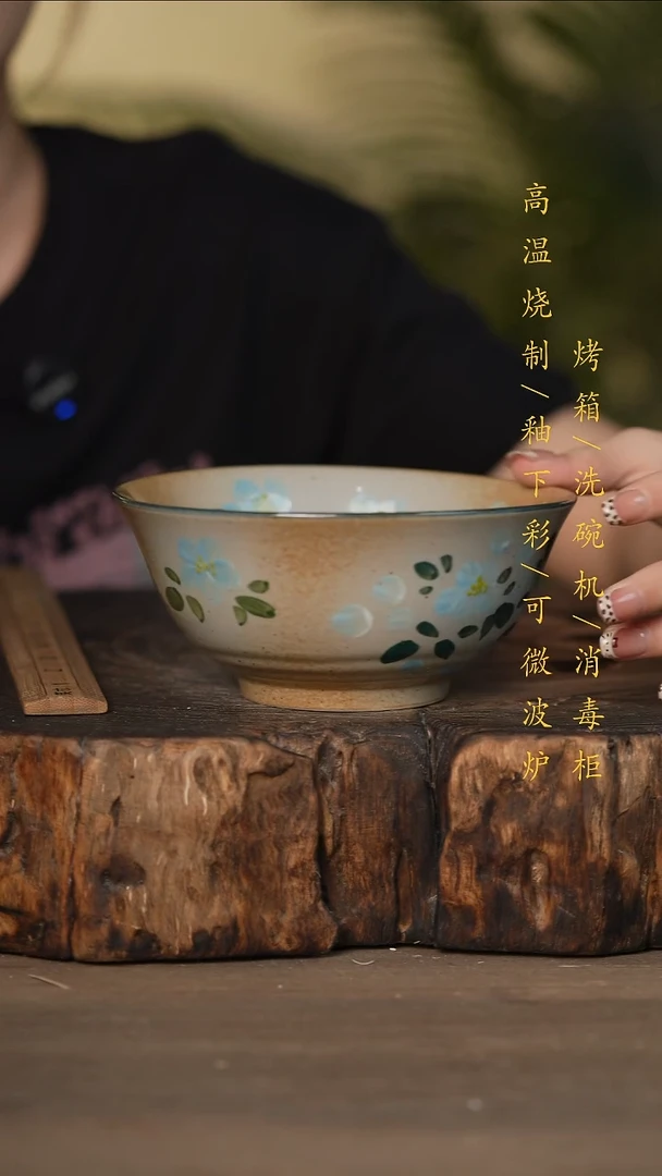 瓷片景德镇高温釉下彩可微波烤箱洗碗机