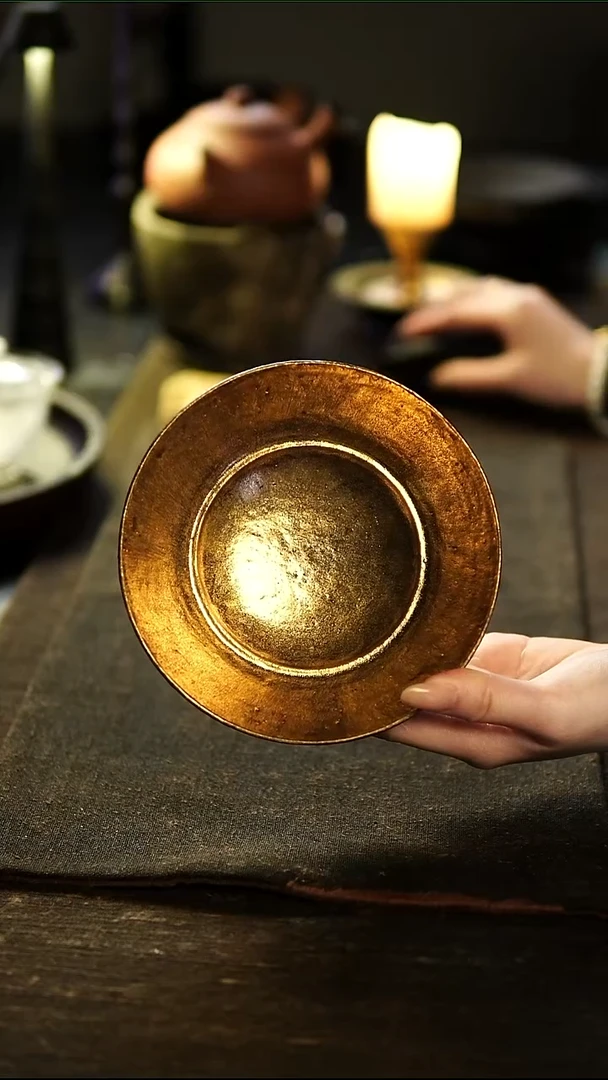 松风舍黑金陶泥壶承