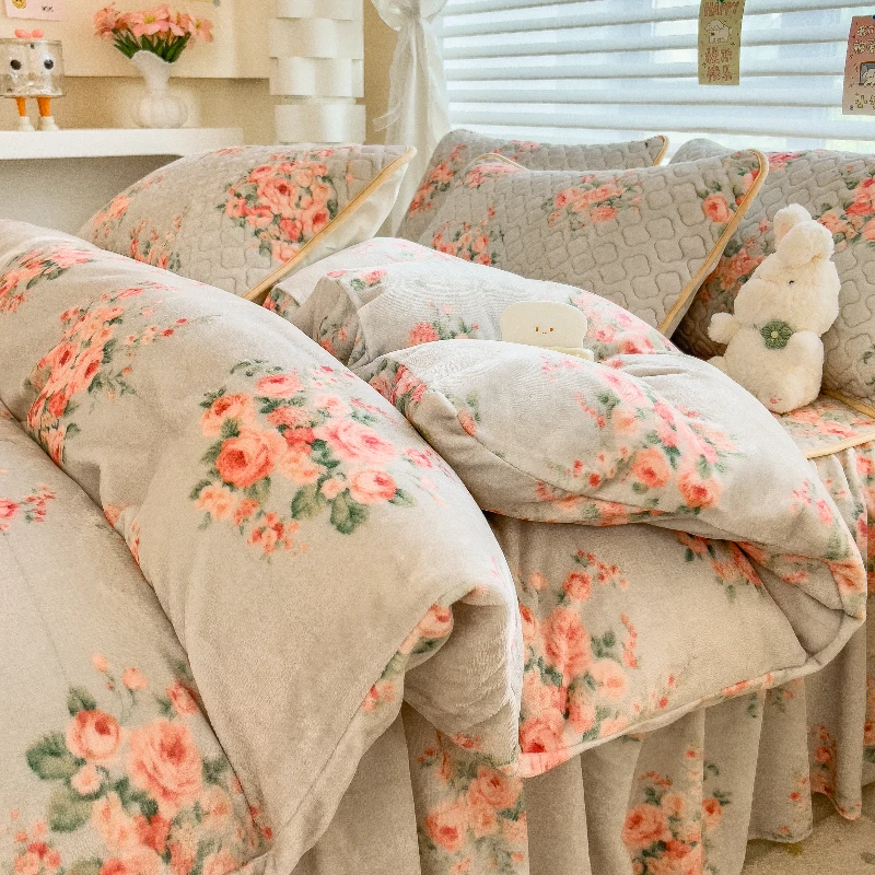 【清仓处理】冬季加绒防寒印花加厚200x230单被套保暖牛奶绒家用