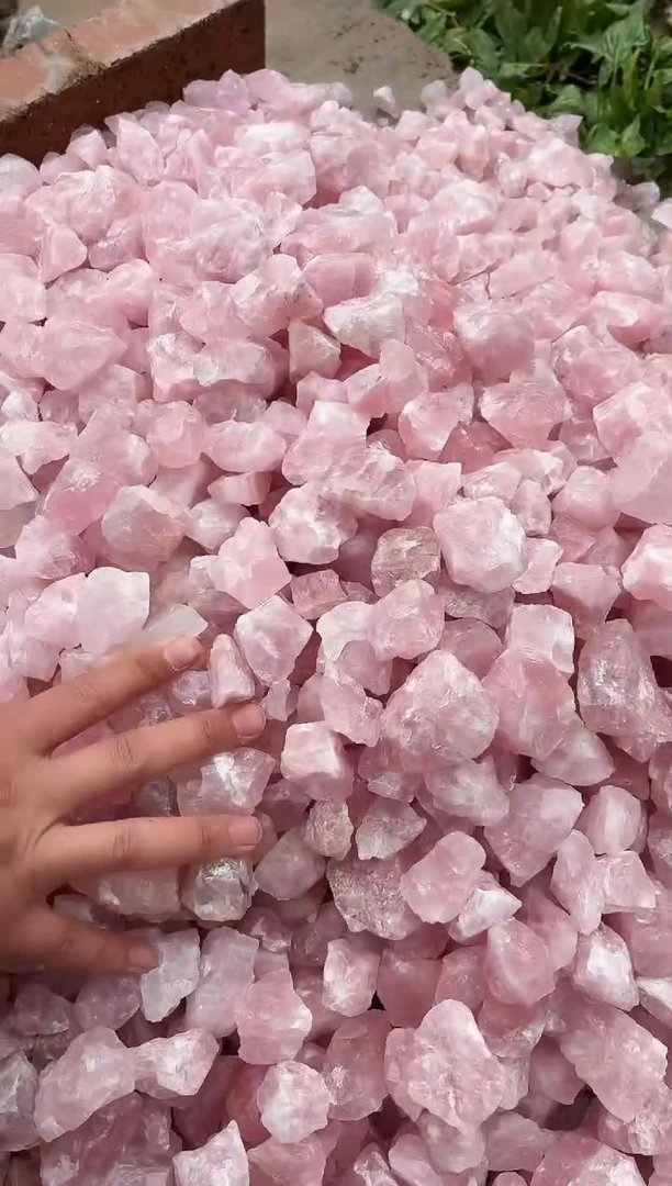 【闪购商品】水晶摆件未镶嵌粉水晶碎石600g