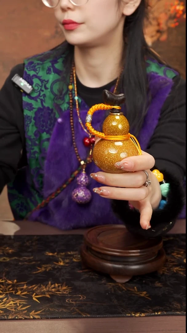 474--大漆开口小葫芦---118