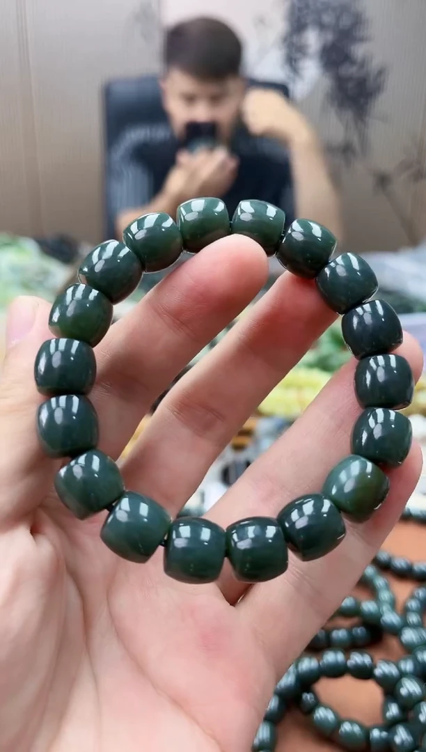 手链未镶嵌和田玉纯天然新疆且末蓝12